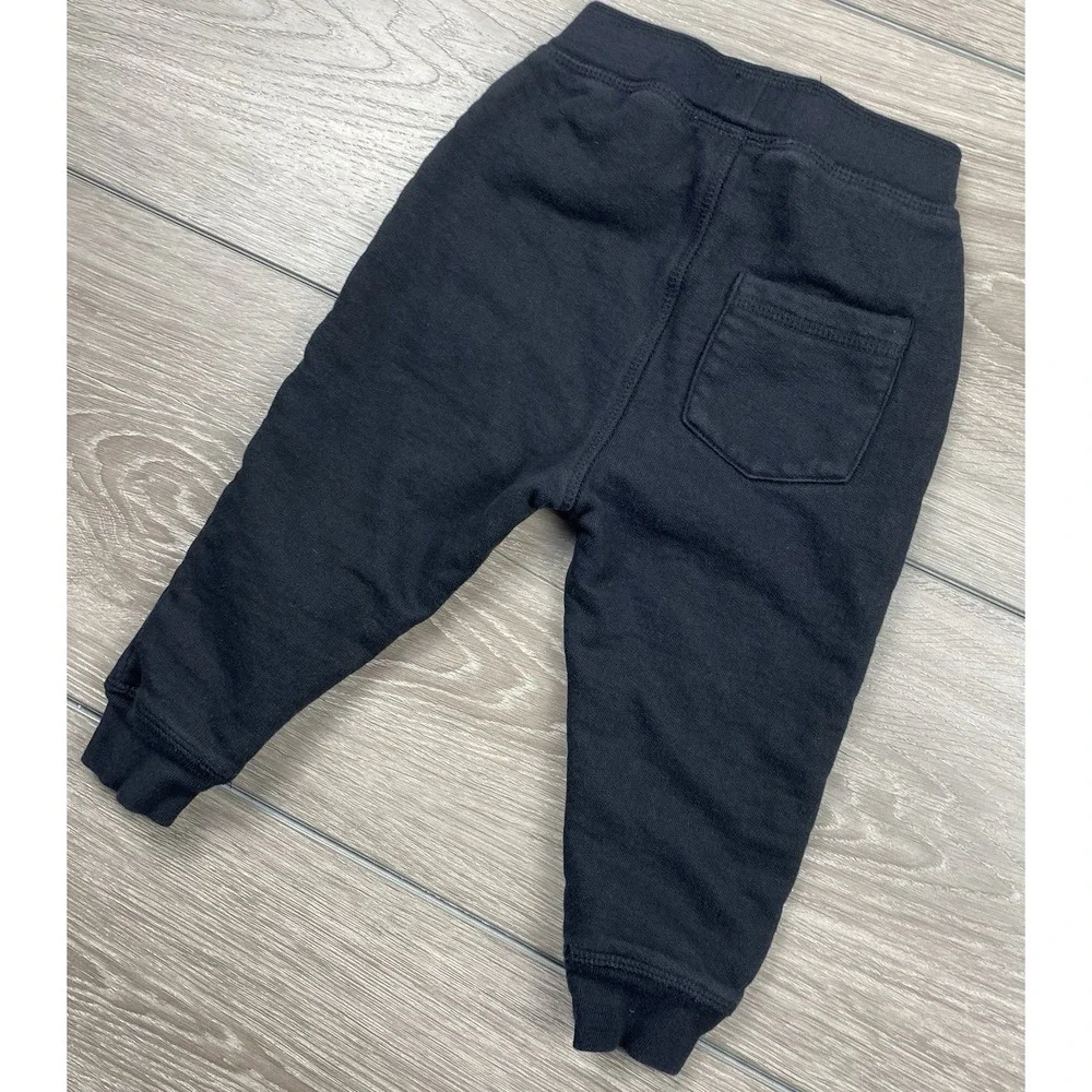Mish‎ Toddler Boys Pull On Drawstring Sweat Pants Black Size 24 Months